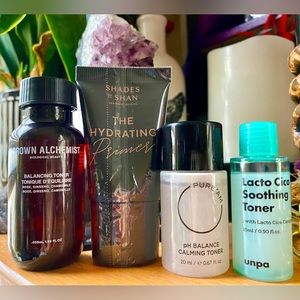 4 Piece Toner & Primer Skincare Bundle! Grown Alchemist, Shades by Shan & More!